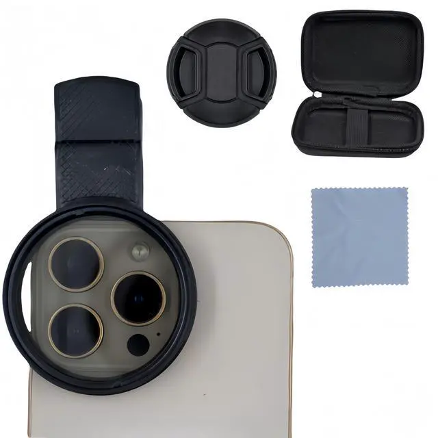 Main image of 52mm Clip-on CPL Phone Camera Lens Filter, Universal Polarizing Filter with Clip Kit, Compatible with iPhoneSamsung/Android Smartphones