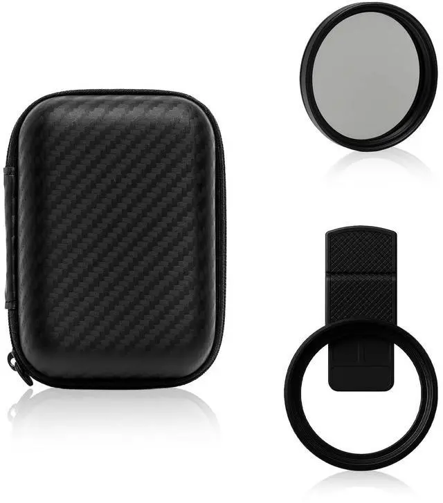 Main image of 52mm Clip-On Circular Polarizer (CPL) Lens Filter Kit Professional Phone Camera Filter for iPhone 1711 & Compatible DSLR Cameras