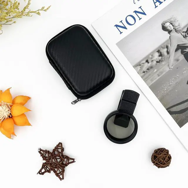 Alt view image 7 of 7 - 52mm Clip-On Circular Polarizer (CPL) Lens Filter Kit Professional Phone Camera Filter for iPhone 1711 & Compatible DSLR Cameras