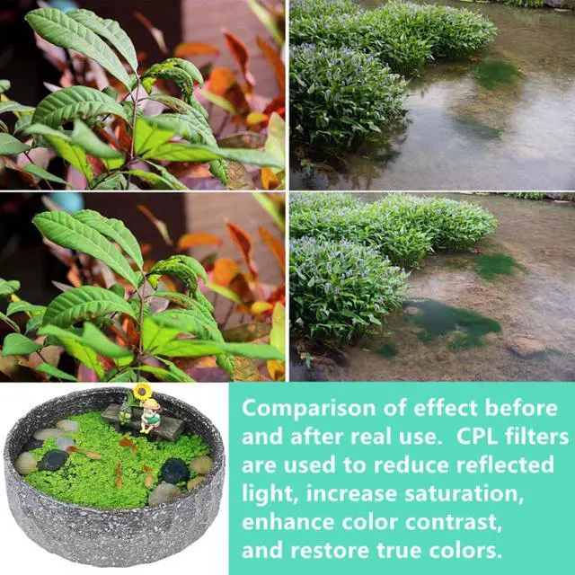 Alt view image 5 of 6 - Phone Lens CPL Polarizer Filter for iPhone,Samsung and Other Smart Phones,Clip-on Adapter, HD Double-Sided Multi-Coated SLR Lens Grade Optical Glass, Mobile Phone Lens Accessories