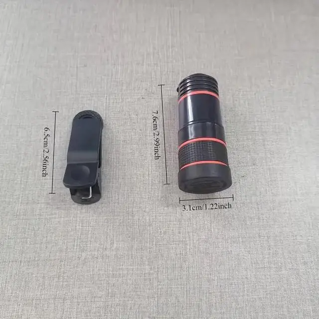 Alt view image 5 of 6 - 1pc 8X Zoom Lens for Smartphones, PVC Clip-On Camera Lens with Special Effects, Universal Phone Photography Accessory, No App Required Easy Clip Design