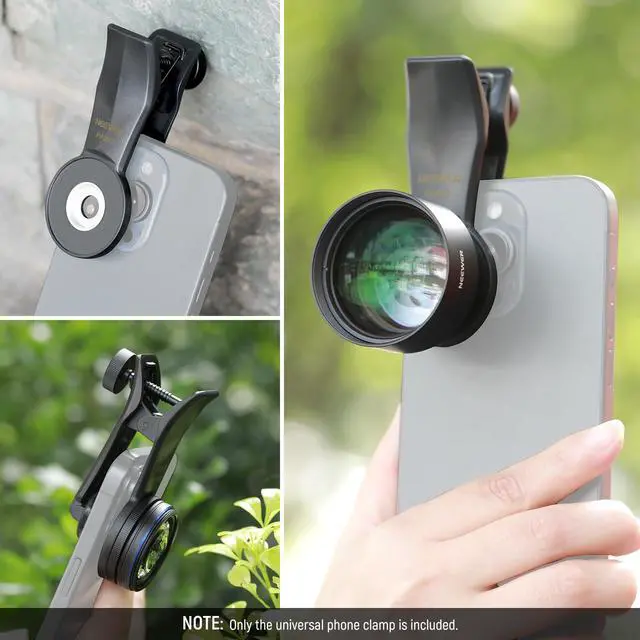 Alt view image 7 of 7 - Universal Phone Clamp for 17mm Threaded Lens, Professional Telephoto Lens Attachment & Adapter, Compatible with iPhone 15 Pro Max 15 Plus 14 13 Samsung Galaxy S24 S23 Ultra Google Pixel, PA007