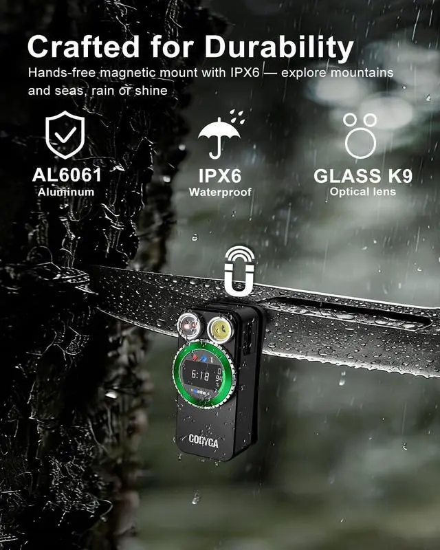 Alt view image 7 of 7 - TorchEye RD 4-in-1 Laser Distance Measure 65ft with Smart EDC Flashlight,650LM White & Red Light, Smart Display, Type-C Rechargeable, Magnetic Clip-on Light for Indoor Measurement, Emergency
