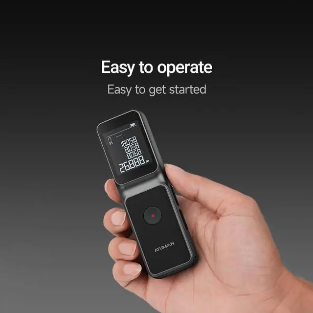 Alt view image 5 of 7 - LSA Laser Distance Meter, 165ft, 2mm Accuracy, 11 Modes, Portable
