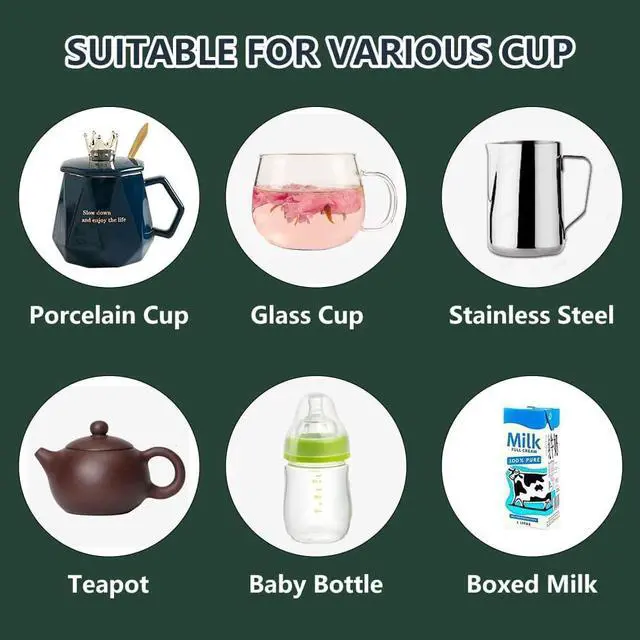 Alt view image 5 of 6 - Coffee Warmer for Desk, with Mug Set. Cup Warmer Tea Warmer, Electric Beverage Warmer, Drink Warmer for Cocoa, Tea, Milk Gifts for Father's Day. Mr and Mrs Wedding Gift, Engagement Gift(White)
