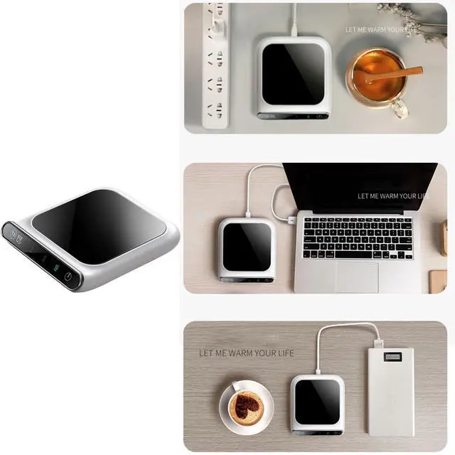 Alt view image 4 of 7 - Coffee Mug Warmer | 3 Temp Settings Rechargeable Cup Warmer | USB Charging Coffee Cup Warmers, Auto Shut Off for Home Living Room Kitchen