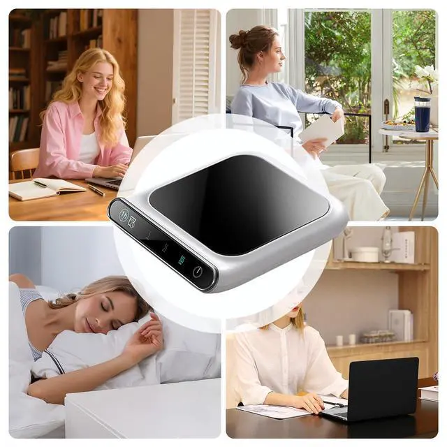 Alt view image 5 of 7 - Coffee Mug Warmer | 3 Temp Settings Rechargeable Cup Warmer | USB Charging Coffee Cup Warmers, Auto Shut Off for Home Living Room Kitchen