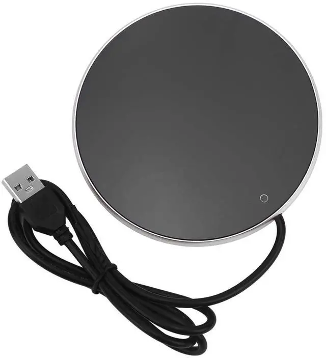 Main image of USB Candle Warmer Plate Auto Shut Off Small Portable 5V 2A Coffee Mug Warmer for Home Office Silver