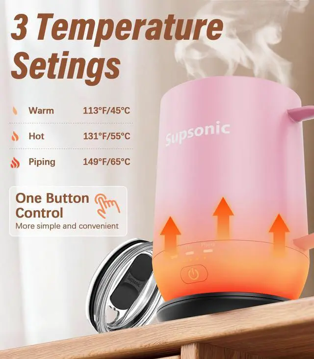 Alt view image 2 of 7 - - 16oz Self Heating Coffee Mug, Smart Heated Coffee Mug Faster Direct-Contact Heating Up to 149°F, Coffee Mug Warmer Set with Auto Shut-Off - Gifts for Men Women | S2