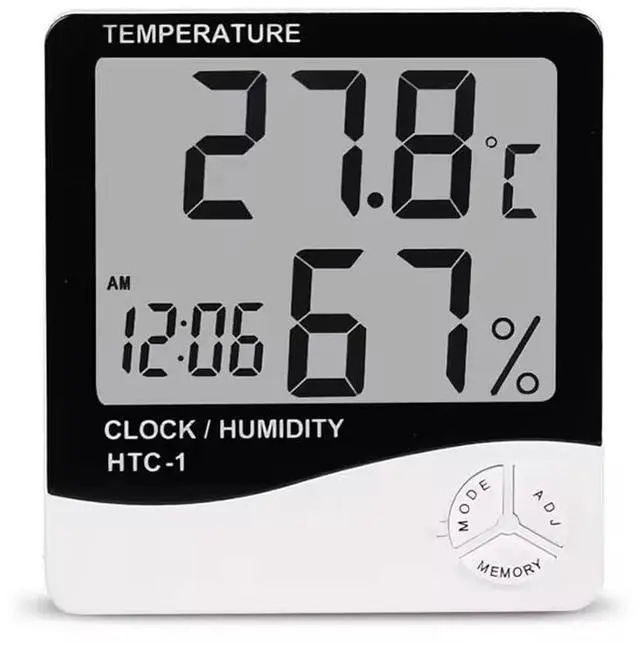 Main image of Digital Hygrometer & Thermometer Indoor Temperature and Humidity Monitor, Mini Room Sensor for Home