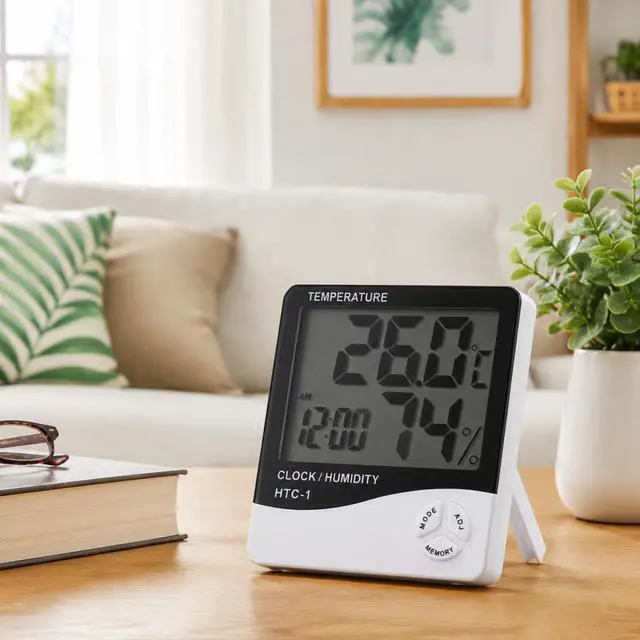 Alt view image 4 of 7 - Digital Hygrometer & Thermometer Indoor Temperature and Humidity Monitor, Mini Room Sensor for Home