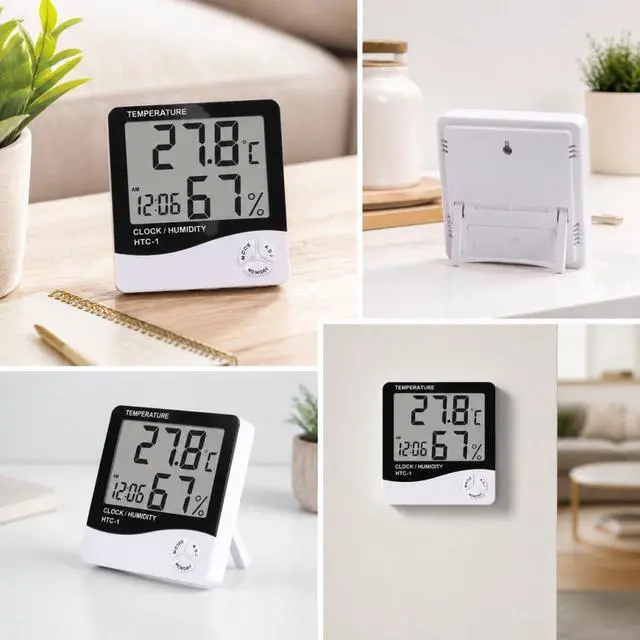 Alt view image 6 of 7 - Digital Hygrometer & Thermometer Indoor Temperature and Humidity Monitor, Mini Room Sensor for Home