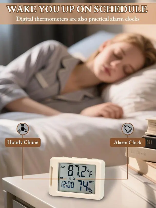 Alt view image 5 of 7 - Portable Mini Thermometer,Digital Hygrometer Humidity Meter