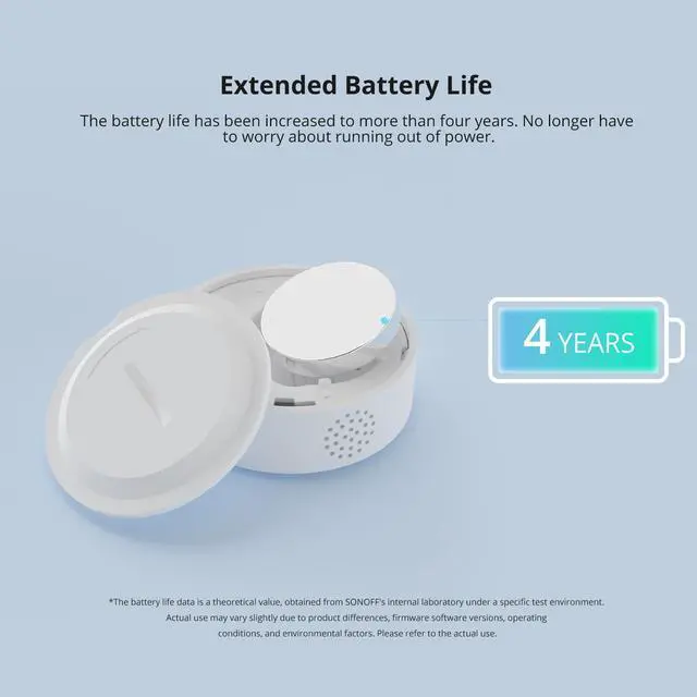 Alt view image 6 of 7 - SNZB-02P Zigbee Indoor Temperature Humidity Sensor, Thermometer Hygrometer with Alert, Works with Alexa & Google Home for Remote Monitoring and Home Automation, ZigBee 3.0 Hub Required, 2-Pack
