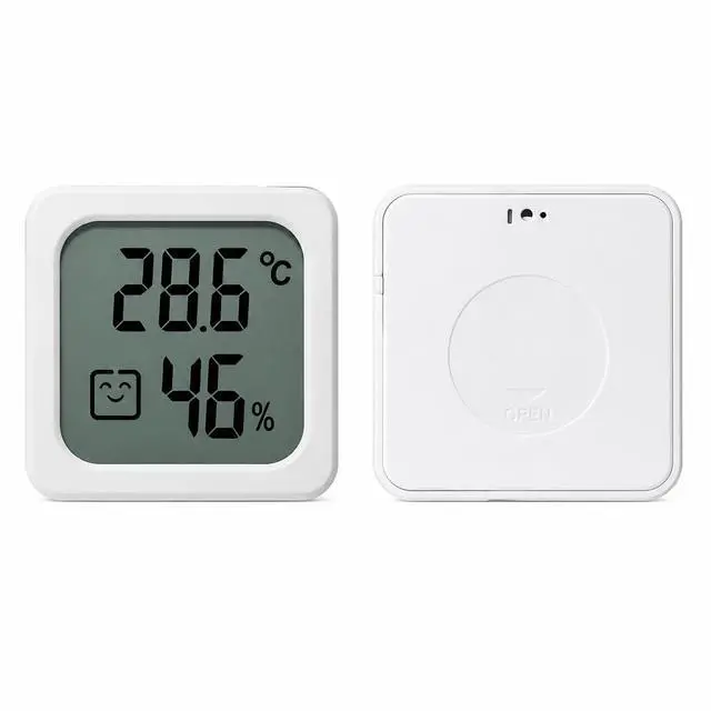 Alt view image 2 of 6 - Digital Hygrometer Indoor Thermometer, Mini Room Humidity Meter with Comfort Indicator, for Home Bedroom Office Greenhouse Indoor Outdoor Thermometer