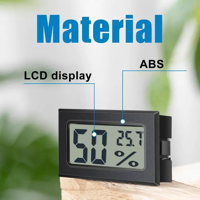 Alt view image 4 of 6 - 24 Pack Mini Digital Hygrometer Thermometers Indoor Humidity Monitor Temperature Humidity Gauge Meter with Fahrenheit for Greenhouse Garden Cellar Closet