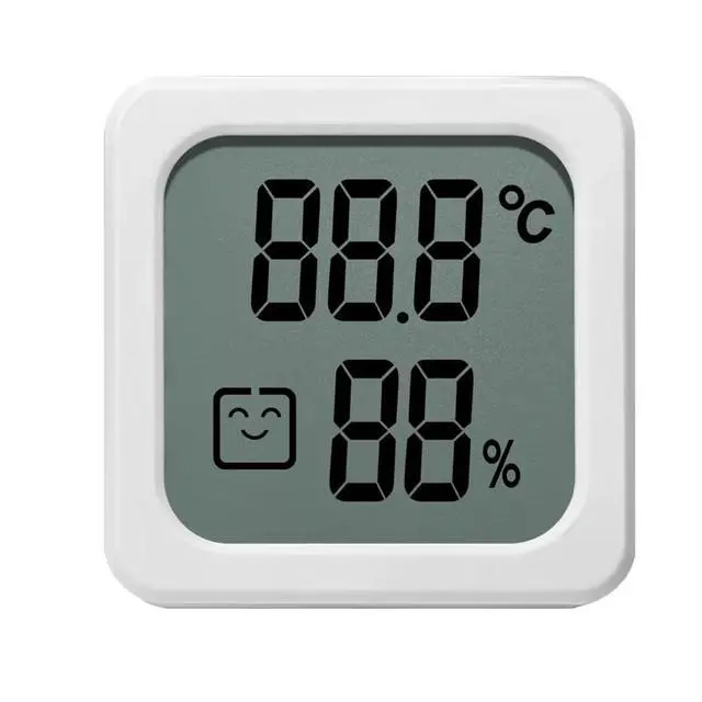 Alt view image 2 of 6 - Digital Hygrometer Indoor Outdoor Thermometer Humidity Meter Room Thermometer with Temperature and Humidity Monitor Mini Hygrometer Outdoor Thermometer