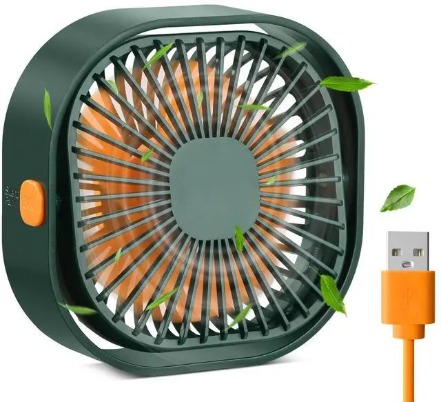 Main image of 4 Inch Small USB Desk Fan, 3-Speed Portable & 360°Rotatable Mini Cooling Fan, USB-Powered Desktop Fan for Home Office Bedroom Dorm Indoor Outdoor Summer Gift