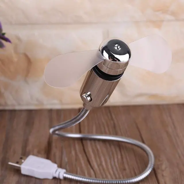 Alt view image 6 of 7 - Portable USB-powered Cooling Fan, Flexible Gooseneck Desktop Fan With Switch, Suitable For Desktop Computers, Laptops, And Tablets