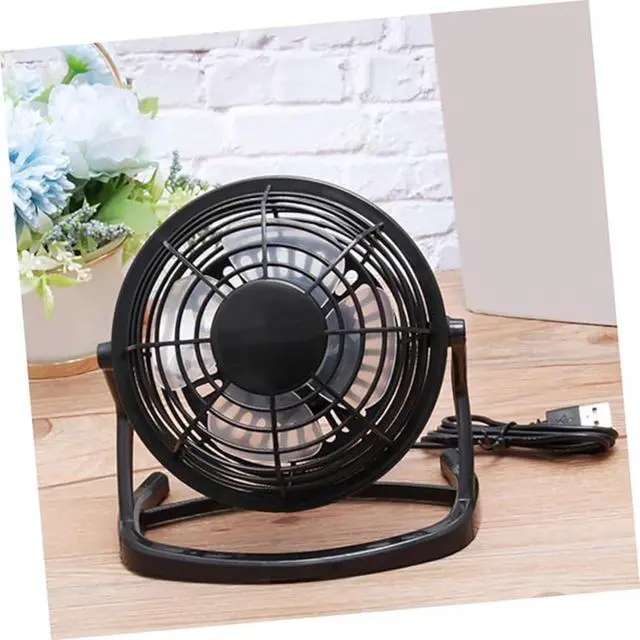 Alt view image 2 of 7 - USB Powered Mini Desktop Cooling Fan Small Table Fan with Non Slip Base Detachable Cover for Easy Cleaning Personal Cooling for Office Study and Home Use