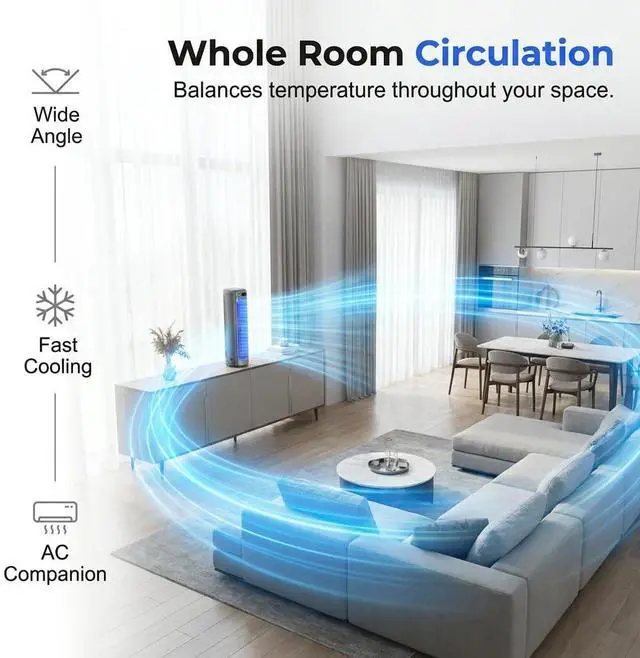 Alt view image 2 of 7 - Portable Air Conditioner Cooling Fan Quiet with 3 Speeds, 2026 New Wall Mounted Fan, Portable Usb Desk Fan, Quiet Small Room Fan for Home Room, Adjustable Desk Fan for Office Work (1, Gray)