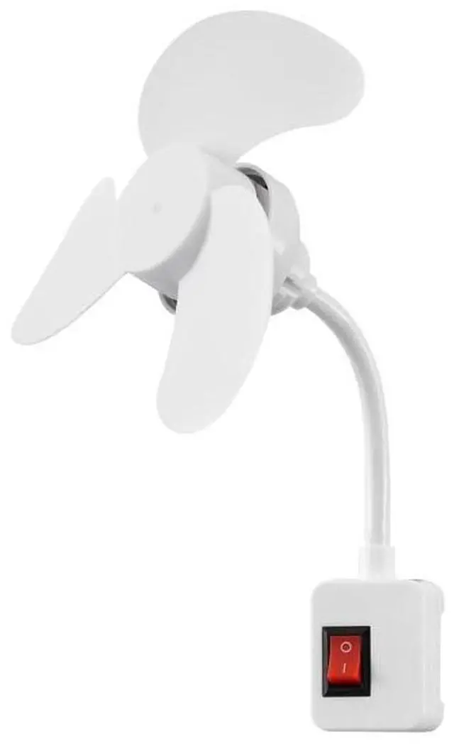 Main image of Portable Power Socket Mini Fan, Flexible Gooseneck, Desktop Personal Fan With Switch, Suitable For Work And Study