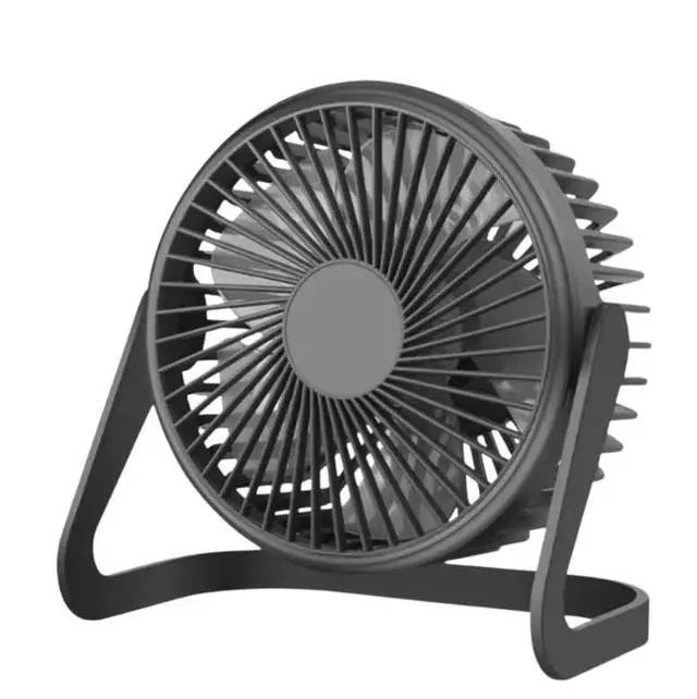 Alt view image 2 of 2 - USB Desk Fan 6-Inch Personal Mini Portable Desktop Fan, Quiet Motor, Adjustable Angle, USB-Powered for Home, Office, and Indoor Use (Black)