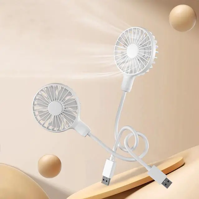 Alt view image 5 of 7 - Mini USB Fan | Quiet Flexible Portable Plug and Play | Adjustable Small Fan | for Power Bank Laptop PC Home Office School Laptop PC Travel Commuting Walking