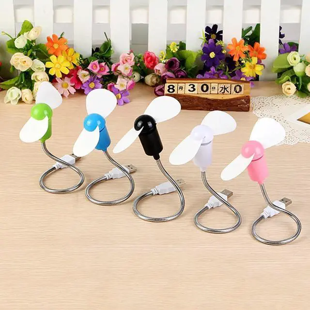 Alt view image 4 of 7 - 4 Pieces Usb Mini Fan Desk Electric Portable Electric Desk Usb Clip on Air Blower for Desktop Phone Neck Laptop Tpe Small Car Office