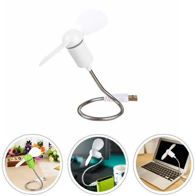 Alt view image 7 of 7 - 4 Pieces Usb Mini Fan Desk Electric Portable Electric Desk Usb Clip on Air Blower for Desktop Phone Neck Laptop Tpe Small Car Office