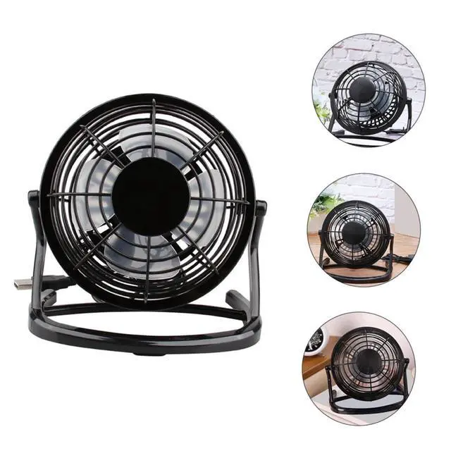 Alt view image 3 of 7 - Mini USB Personal Desk Fan Portable Air Circulator with Detachable Cover Quiet Small Cooling Fan for Office Home Laptop Power Bank Use