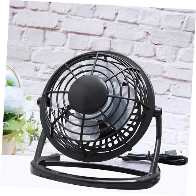 Alt view image 4 of 7 - Mini USB Personal Desk Fan Portable Air Circulator with Detachable Cover Quiet Small Cooling Fan for Office Home Laptop Power Bank Use