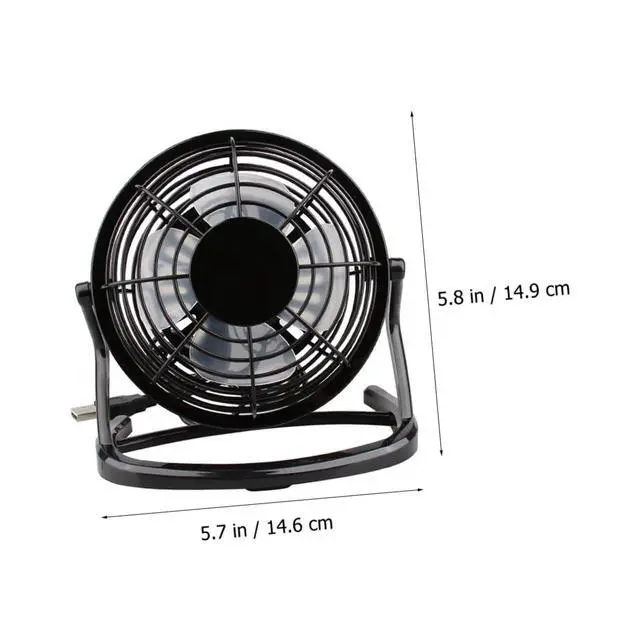 Alt view image 5 of 7 - Mini USB Personal Desk Fan Portable Air Circulator with Detachable Cover Quiet Small Cooling Fan for Office Home Laptop Power Bank Use