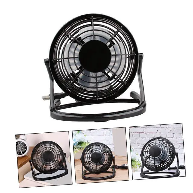 Alt view image 6 of 7 - Mini USB Personal Desk Fan Portable Air Circulator with Detachable Cover Quiet Small Cooling Fan for Office Home Laptop Power Bank Use