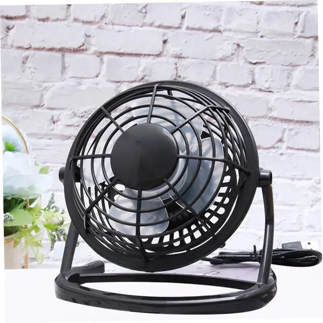 Alt view image 2 of 7 - Portable Mini USB Desk Fan Small Quiet Cooling Fan with Adjustable Head High Airflow for Office Home Laptop Compatible with USB Power Sources