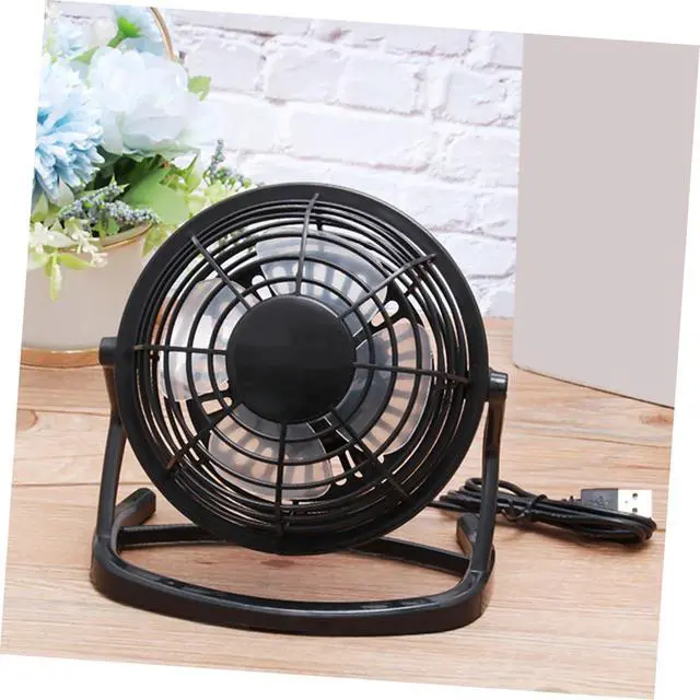 Alt view image 3 of 7 - Portable Mini USB Desk Fan Small Quiet Cooling Fan with Adjustable Head High Airflow for Office Home Laptop Compatible with USB Power Sources