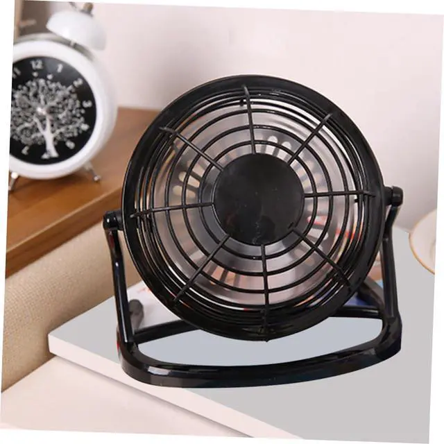 Alt view image 5 of 7 - Portable Mini USB Desk Fan Small Quiet Cooling Fan with Adjustable Head High Airflow for Office Home Laptop Compatible with USB Power Sources