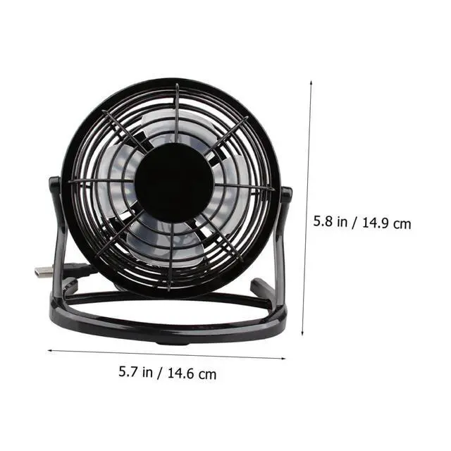 Alt view image 7 of 7 - Portable Mini USB Desk Fan Small Quiet Cooling Fan with Adjustable Head High Airflow for Office Home Laptop Compatible with USB Power Sources
