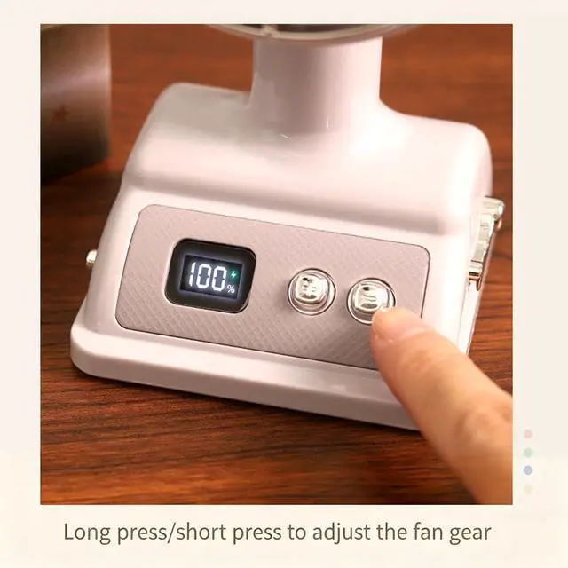 Alt view image 7 of 7 - Vintage Metal Desktop Fan, Retro USB Powered Personal Cooling Tool with 3 Adjustable Speeds for Home Office Tabletop, Portable Antique Style Small Quiet Air Circulator for Bedroom Dorm Study (Pink)
