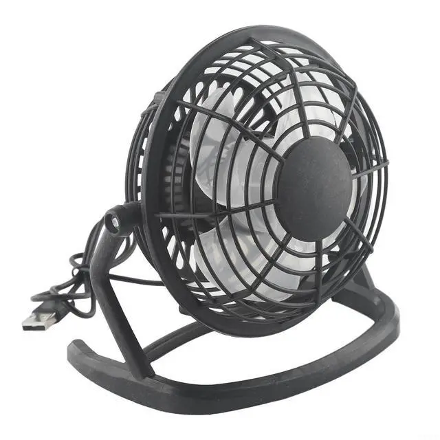 Alt view image 2 of 7 - for Mini Portable USB Desk Fan, Personal Air Cooler for Office, Workspace, Bedroom and Student Study Environment (Black)
