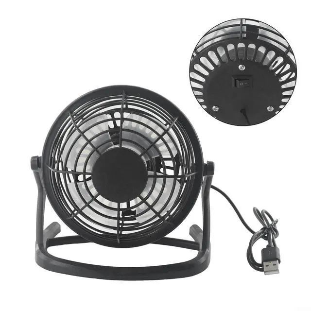 Alt view image 6 of 7 - for Mini Portable USB Desk Fan, Personal Air Cooler for Office, Workspace, Bedroom and Student Study Environment (Black)