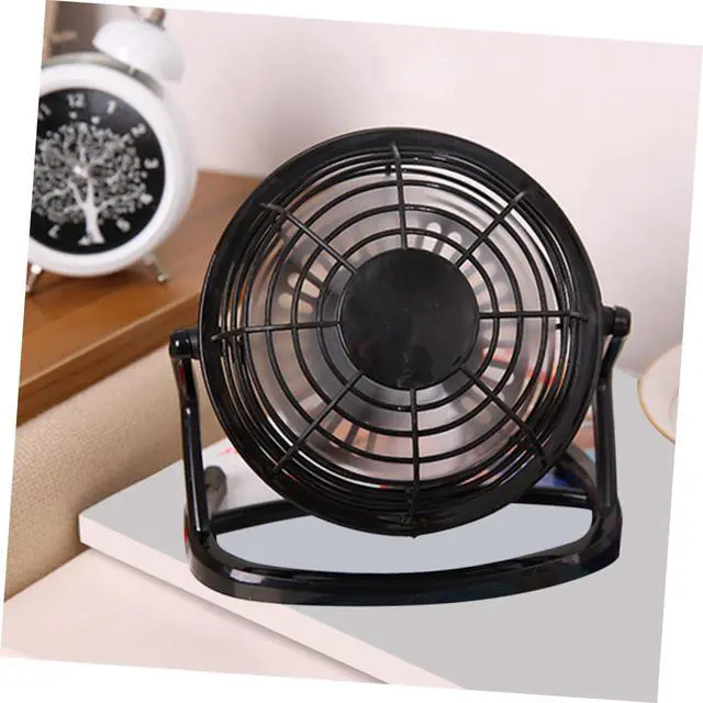 Alt view image 4 of 7 - USB Mini Desk Fan 4-inch Portable Plastic Air Circulator Fan Silent Small USB Powered for Home Office Desktop Use