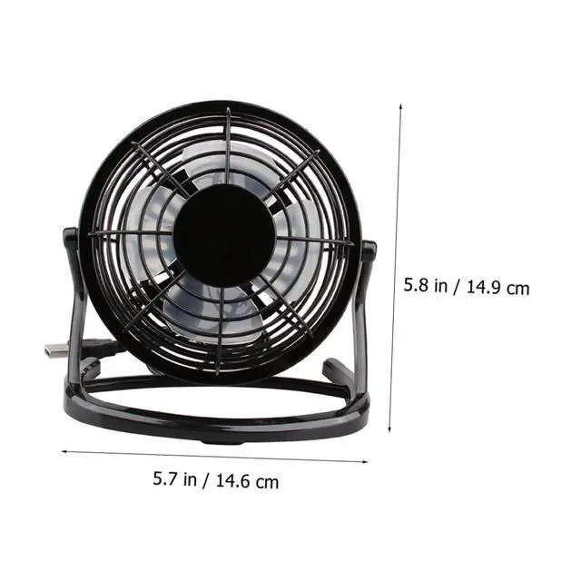 Alt view image 2 of 7 - USB Mini Desk Fan 4-inch Portable Plastic Air Circulator Fan Silent Small USB Powered for Home Office Desktop Use