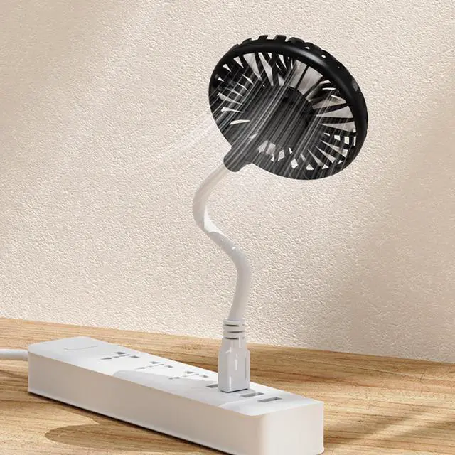 Alt view image 3 of 7 - USB Fan 5W 5V Adjustable Angle Small Silent Office Desk Portable Fans Cooler Handheld Silent Table Cooler Portable Rechargeable