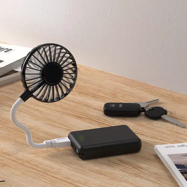 Alt view image 6 of 7 - Usb Fan USB Silent Table Cooling Fan Adjustable Desk Portable 5V 5W Small Small Silent Table Cooler Portable Rechargeable