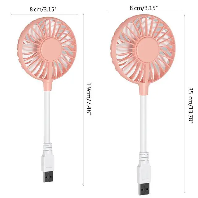 Alt view image 5 of 7 - Usb Fan USB Silent Table Cooling Fan Adjustable Desk Portable 5V 5W Small Small Silent Table Cooler Portable Rechargeable