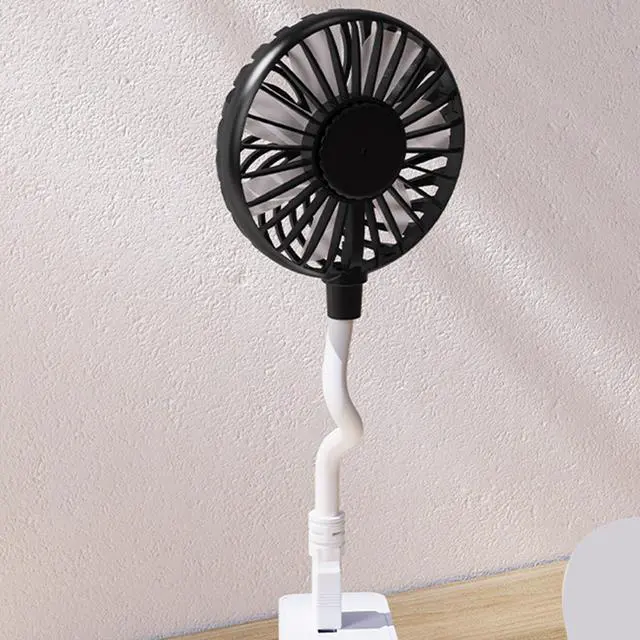 Alt view image 4 of 7 - Mini Usb Fan 360 Degree Adjustable Small Personal Fan For Power Bank Laptop Pc For Home Office Car Outdoor Travel Summer Gifts (Black)