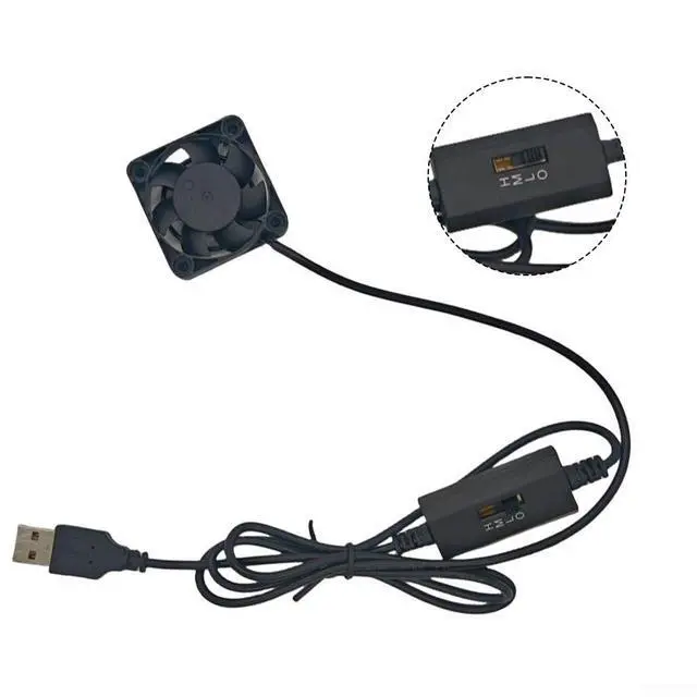 Alt view image 5 of 5 - 40mm Mini USB Fan, Adjustable Speed for Enhanced Cooling, Compact Design Perfect for For laptops and Gaming Environments (B)