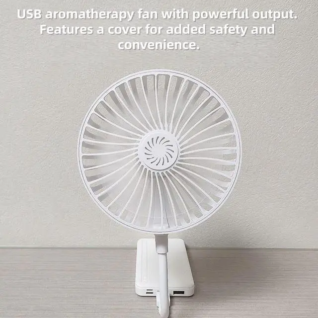 Alt view image 2 of 7 - USB Desk Fan, Portable Personal Fan with Flexible Gooseneck, Quiet Cooling for Laptop, Office, Bedside, Trave