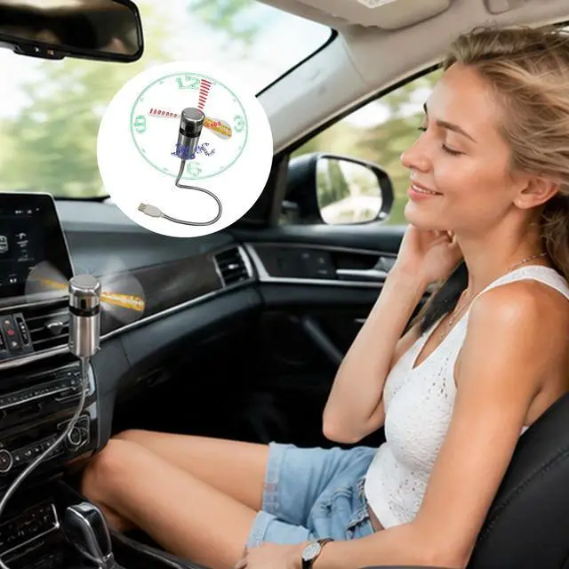Alt view image 5 of 6 - Flexible USB Cooling Fan, Flexible Gooseneck Desktop Fan with Switch for Desktop PC Computer Laptop Notebook Tablet, Hanging Ceiling Camping Bed Tent Car Headrest Back Seat (Silver)